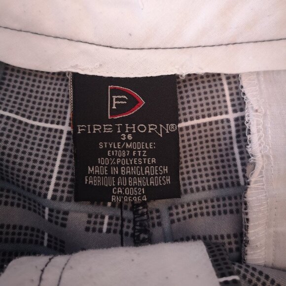 Firethorn Men's Grey/Black with White Strips Golf Shorts - Picture 3 of 10